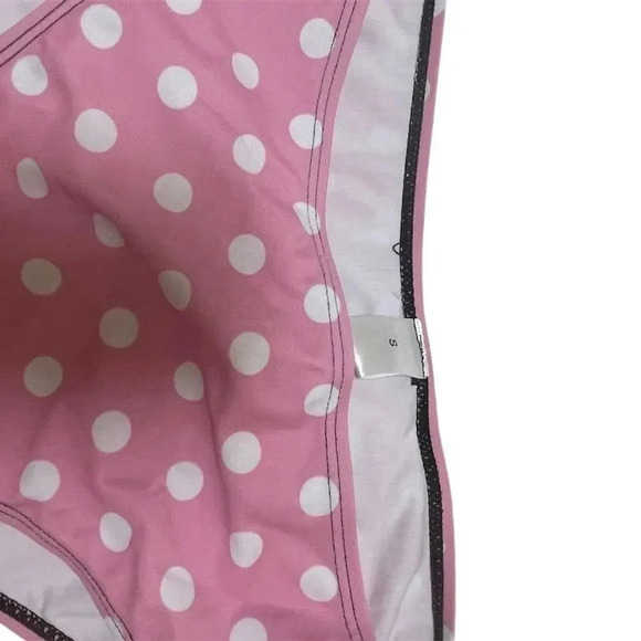 PINK AND WHITE POLKA DOT STRING BIKINI SET SIZE SMALL - Picture 8 of 16